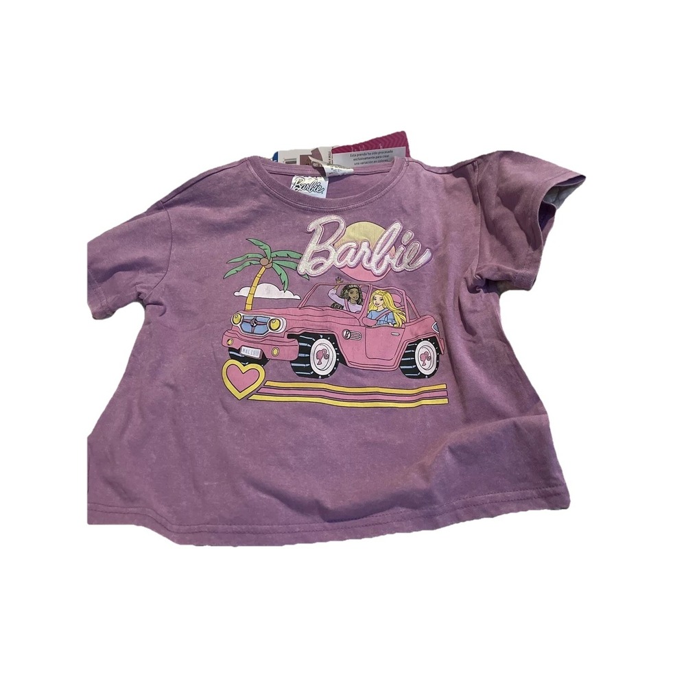 Licensed Retro Barbie T-shirt NWT Embroidered Juniors XLâ 14/16 Woman Small